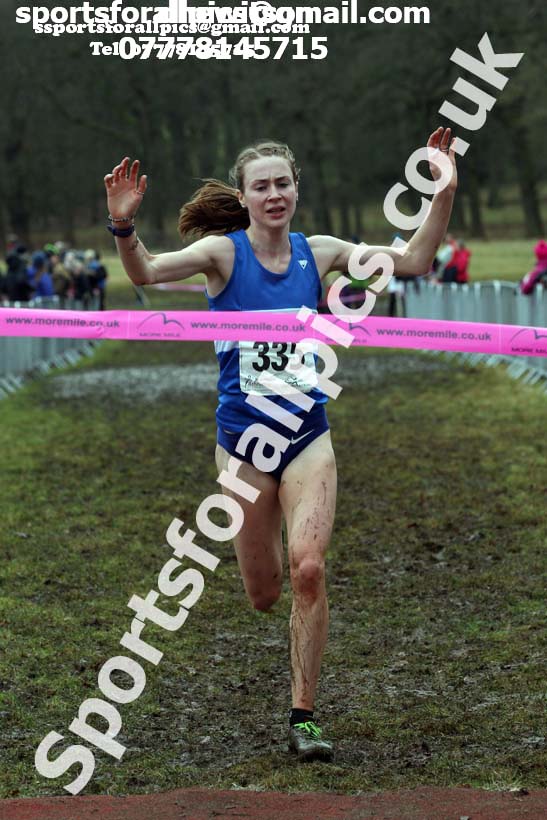 Senior women, 2018 Northern Cross Country Champs., Harewood House, Leeds. Photo: David T. Hewitson/Sports for All Pics